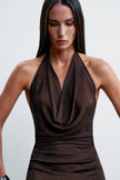 EVELYN dress, chocolate