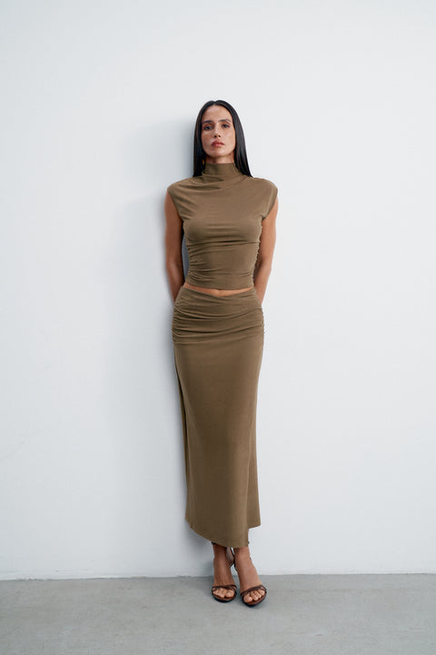 NAOMI blouse, khaki