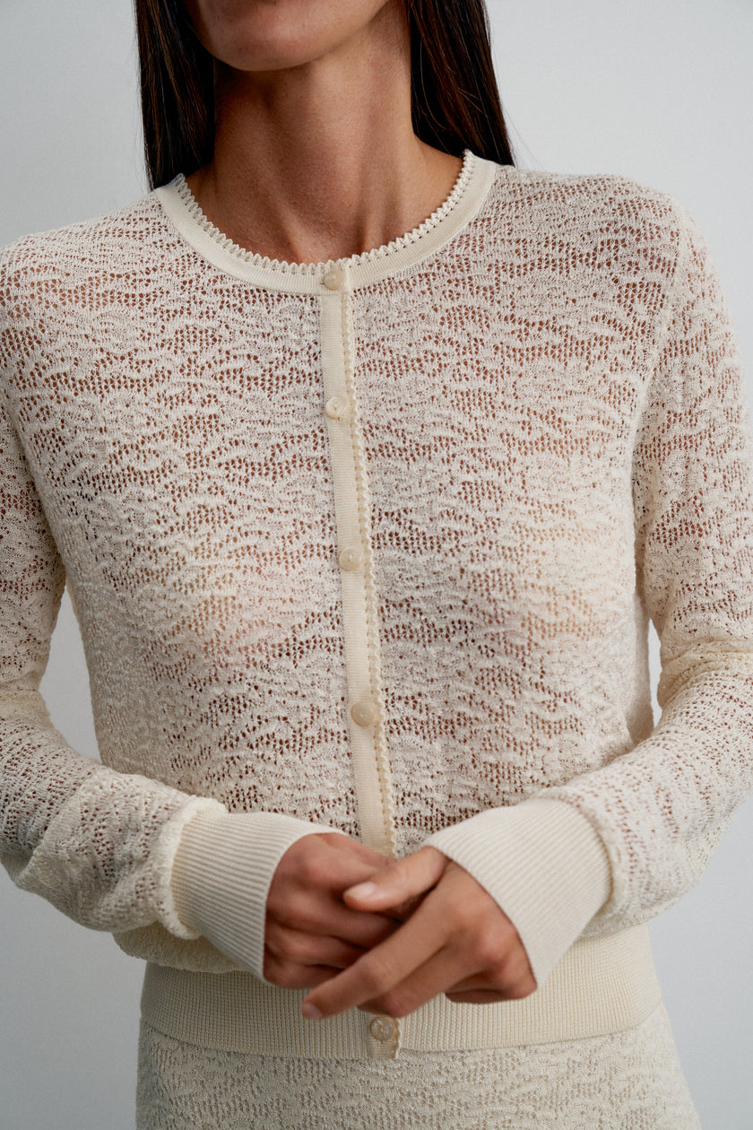 MIA cardigan, milk