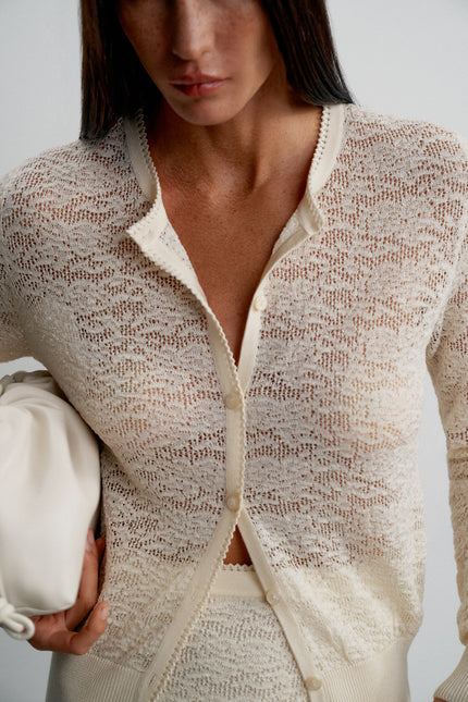 MIA cardigan, milk