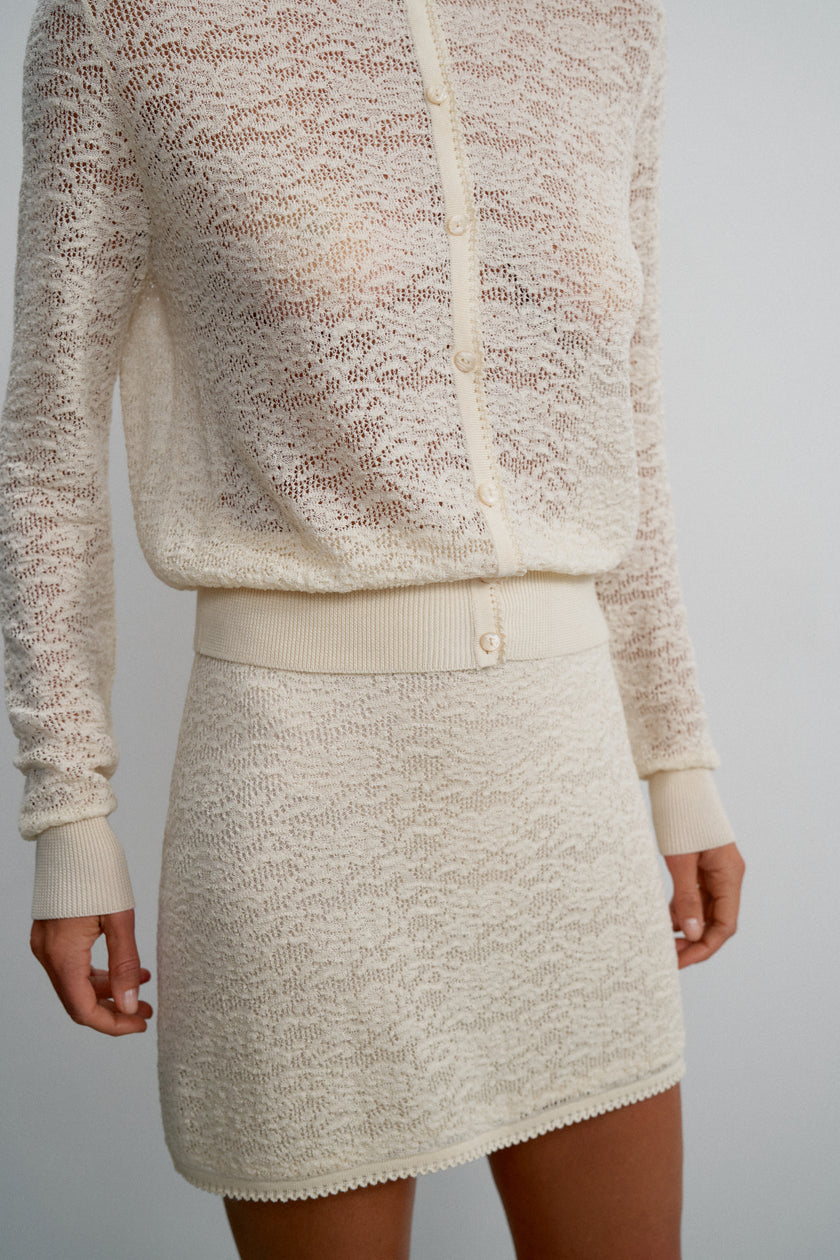 MIA mini skirt, milk