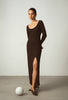 SABINE dress, dark chocolate