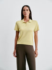 FILIPPA polo jumper, lemon