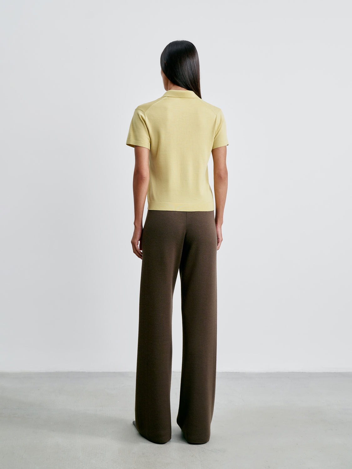 FILIPPA polo jumper, lemon