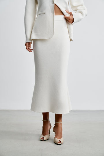 TILDA godet skirt, milk