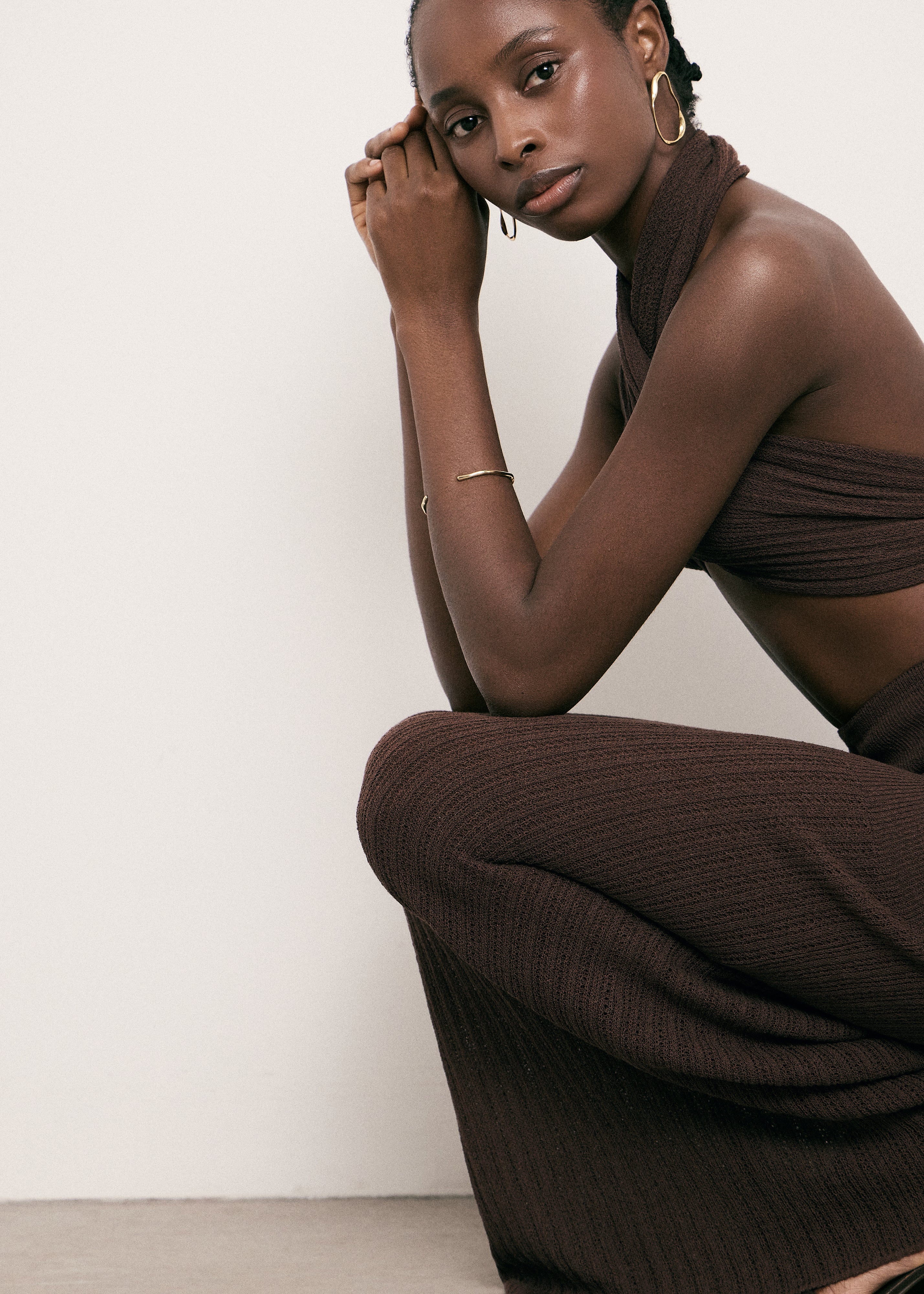 SAINT-TROPEZ skirt, chocolate