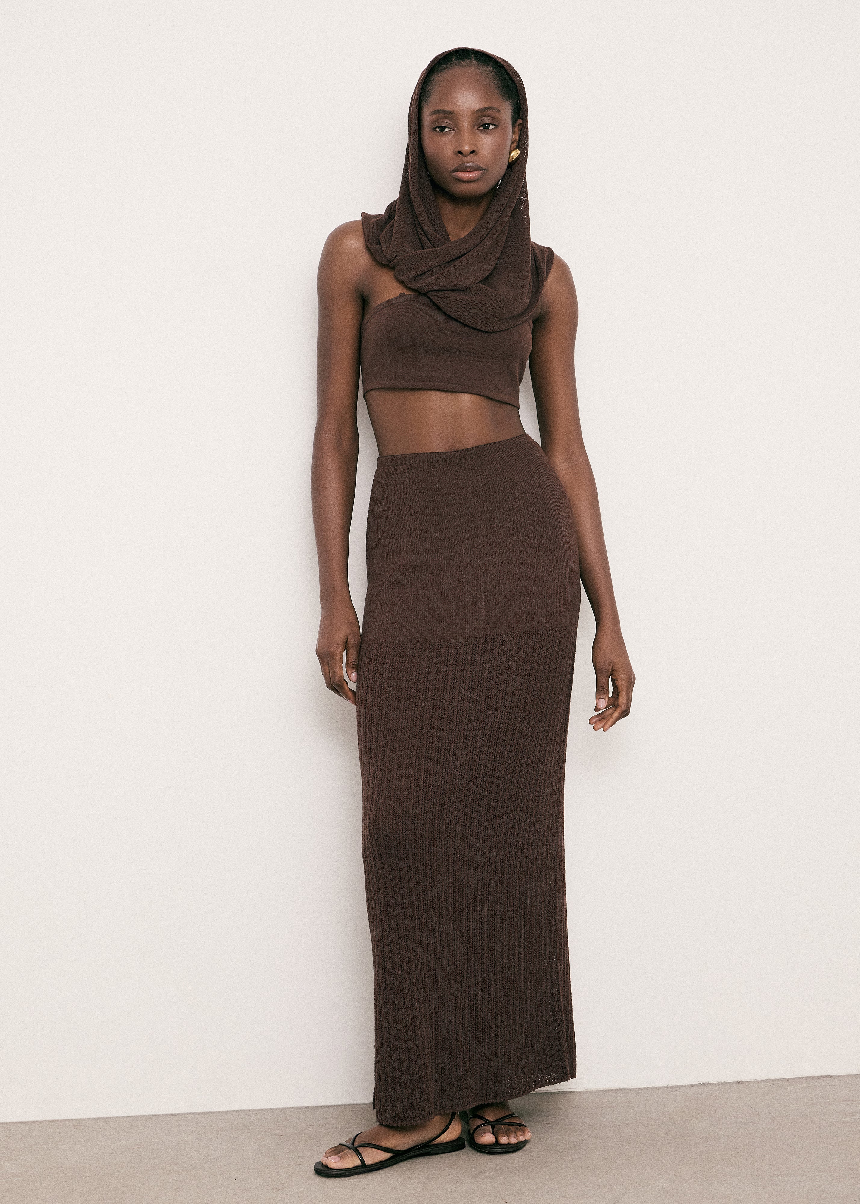 SAINT-TROPEZ skirt, chocolate