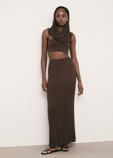 SAINT-TROPEZ skirt, chocolate