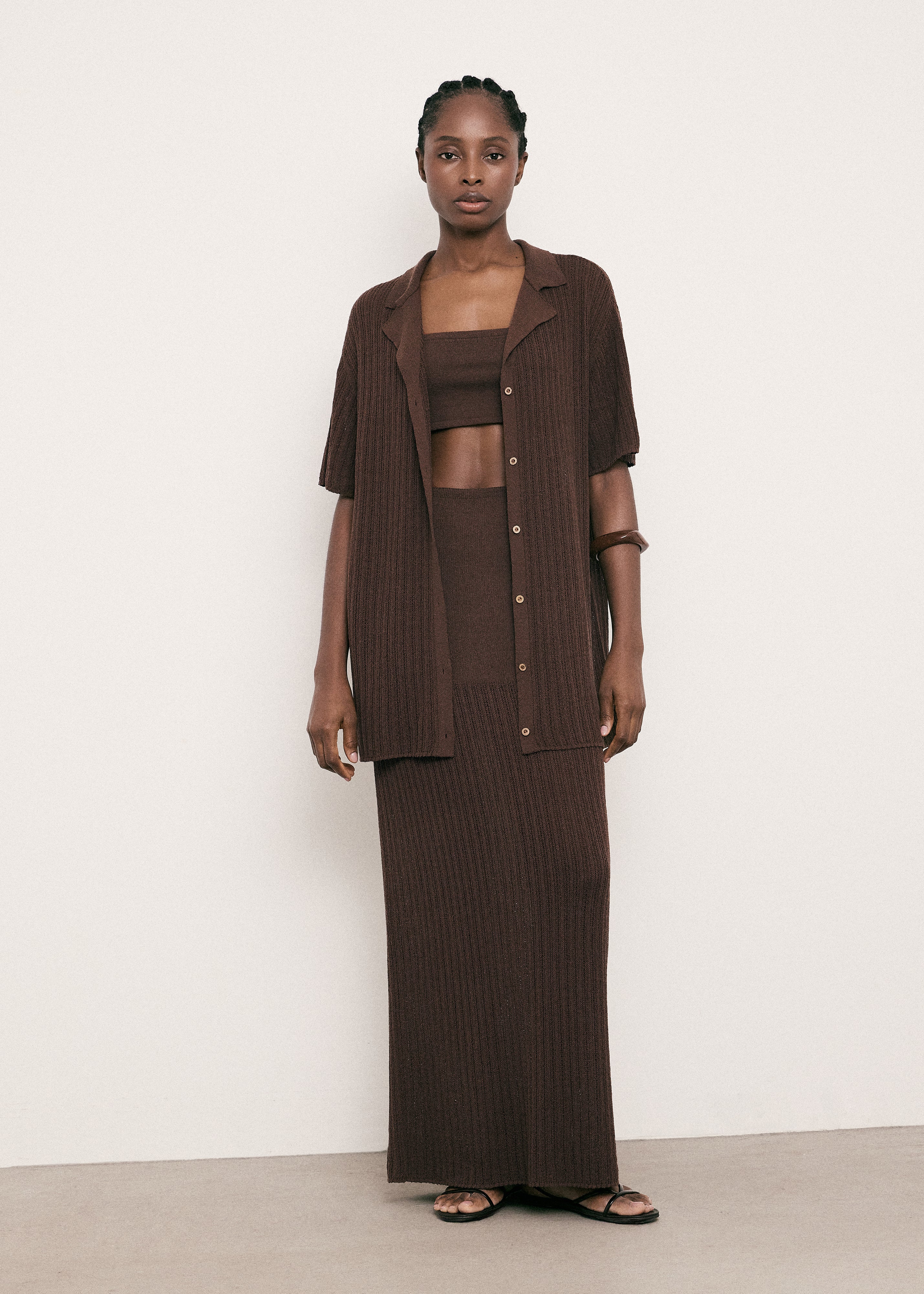 SAINT-TROPEZ skirt, chocolate
