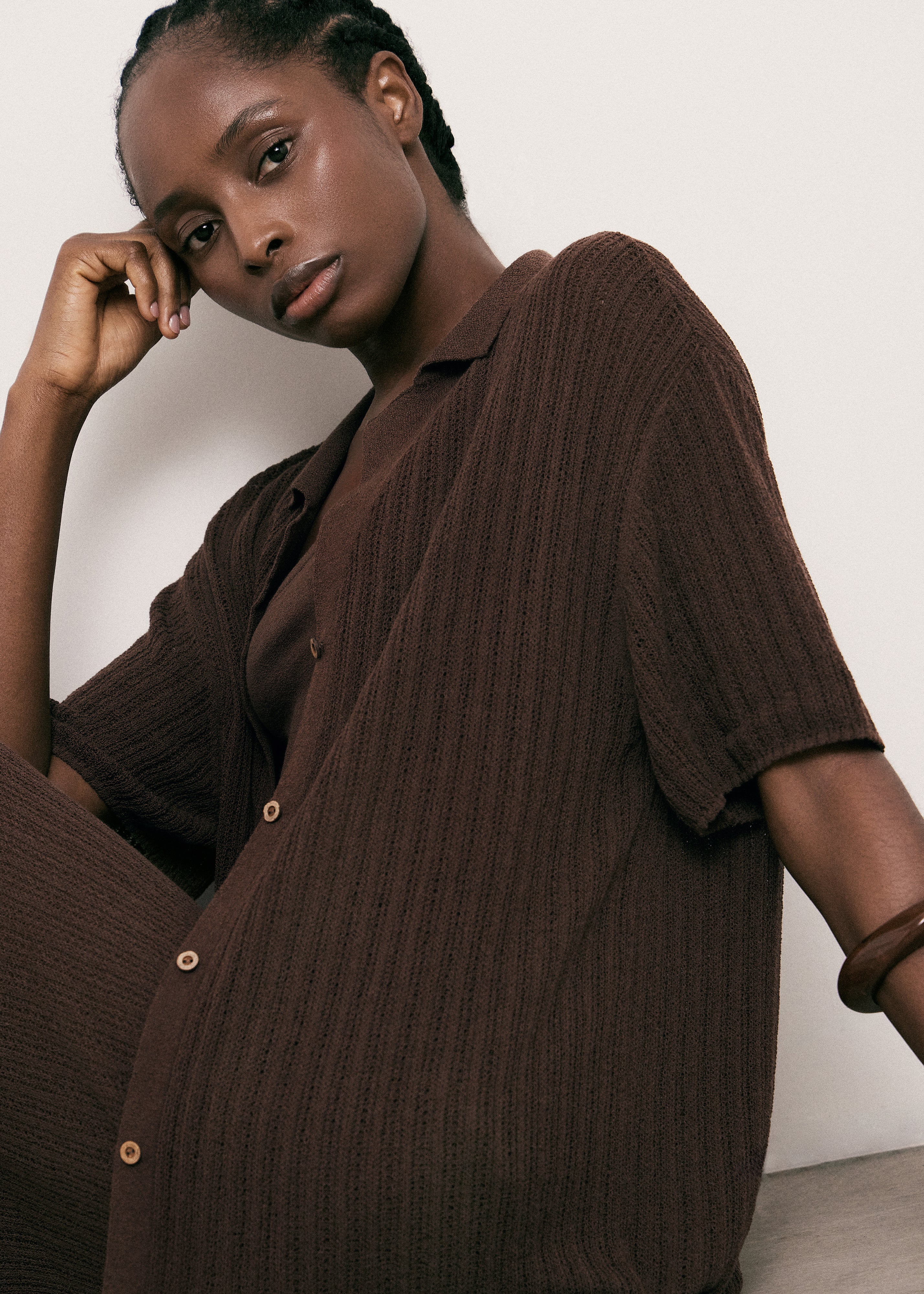 SAINT-TROPEZ shirt, chocolate