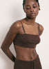 SAINT-TROPEZ bandeau top, chocolate