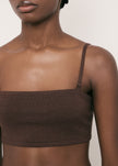 SAINT-TROPEZ bandeau top, chocolate