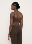 SAINT-TROPEZ bandeau top, chocolate