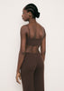 SAINT-TROPEZ bandeau top, chocolate