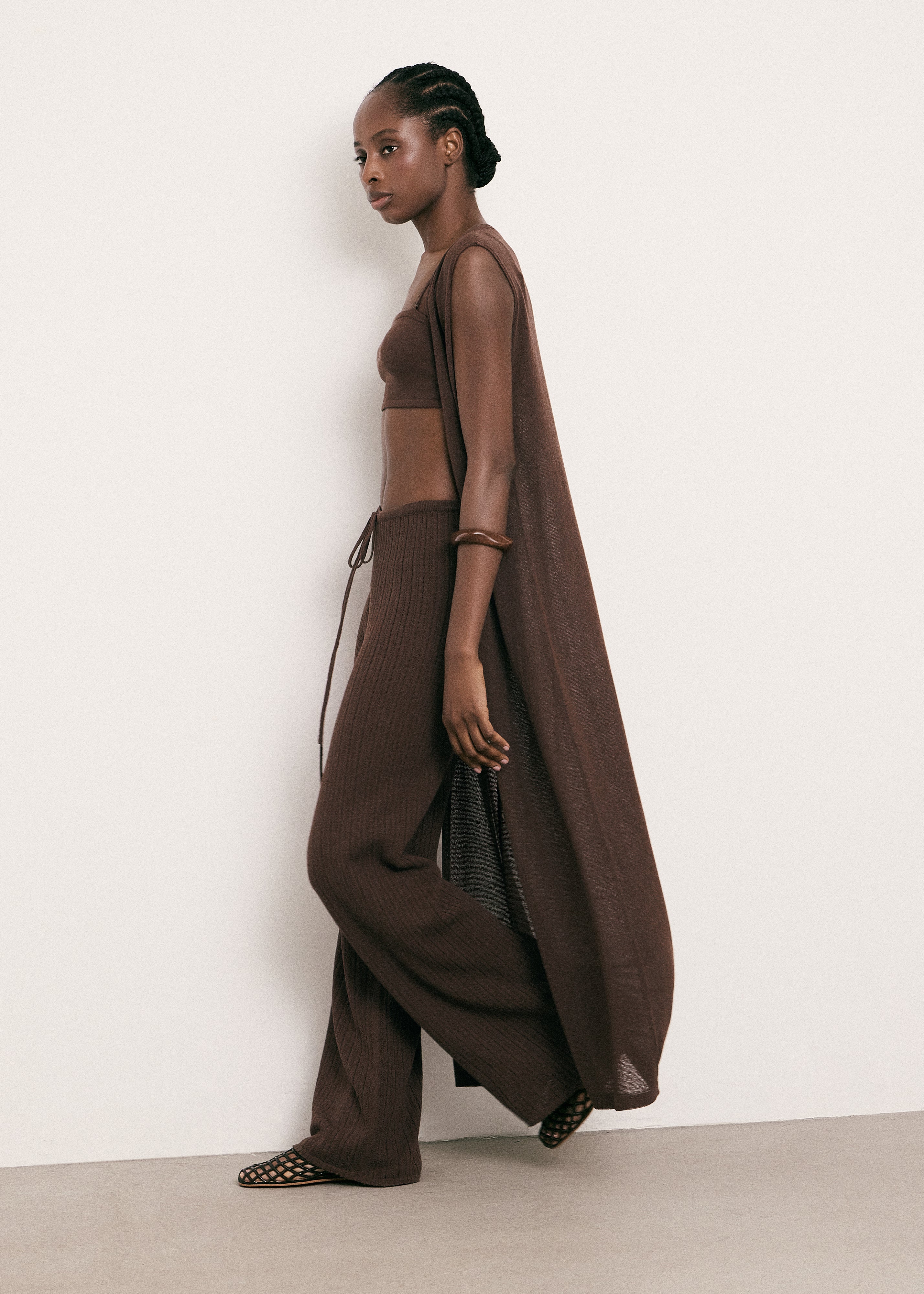 SAINT-TROPEZ cardigan, chocolate