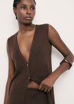SAINT-TROPEZ cardigan, chocolate