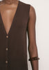 SAINT-TROPEZ cardigan, chocolate