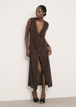 SAINT-TROPEZ cardigan, chocolate