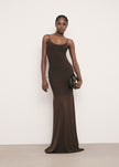 SAINT-TROPEZ dress, chocolate