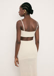 SAINT-TROPEZ bandeau top, beige
