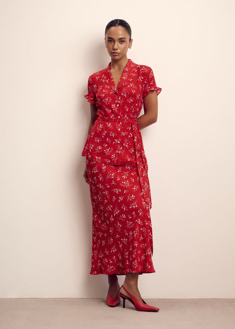 ROSIE skirt, red