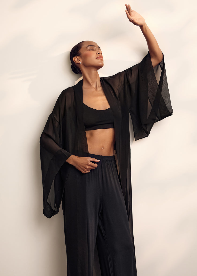 FARAH kimono, black