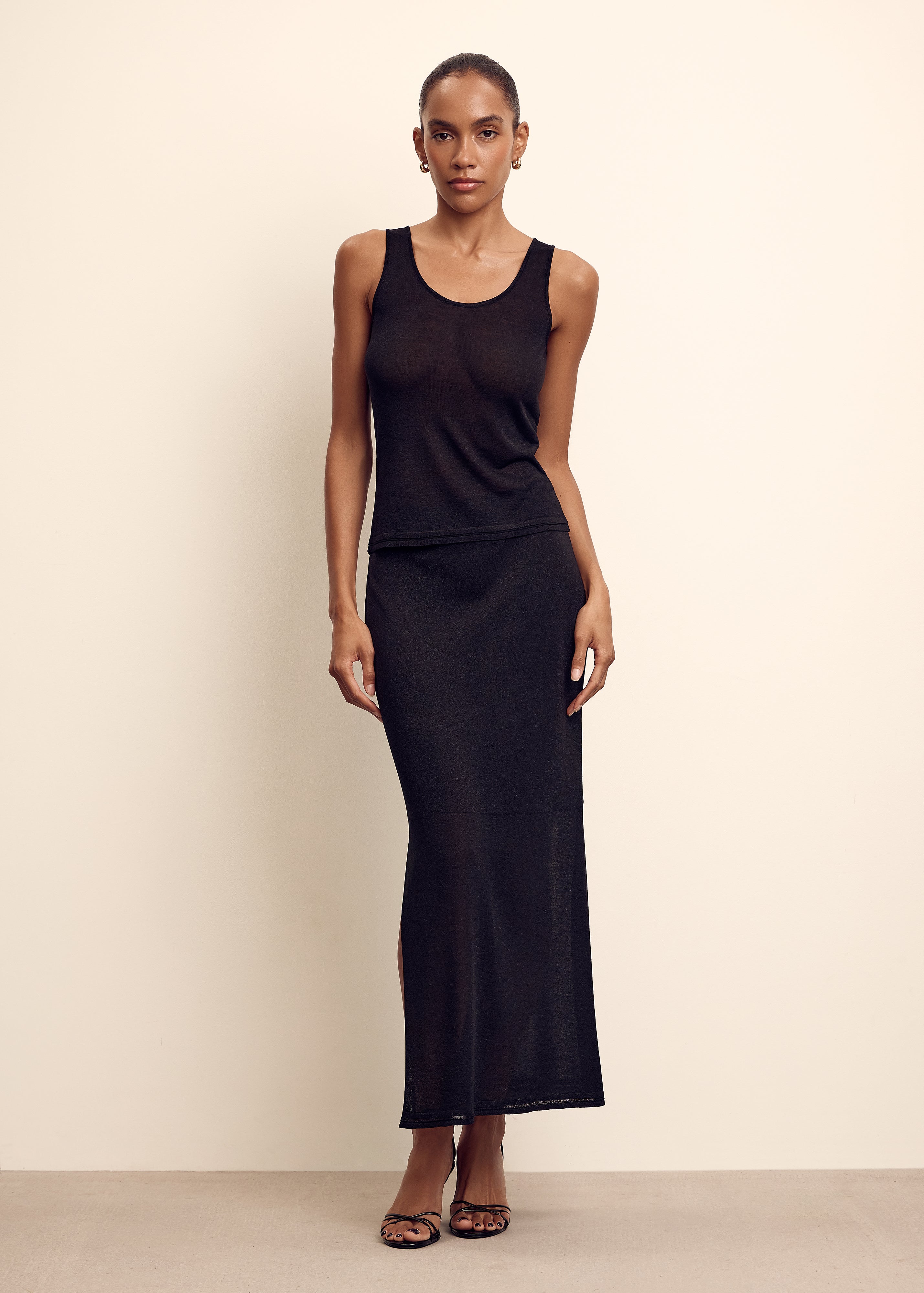 ESTELLE top, black