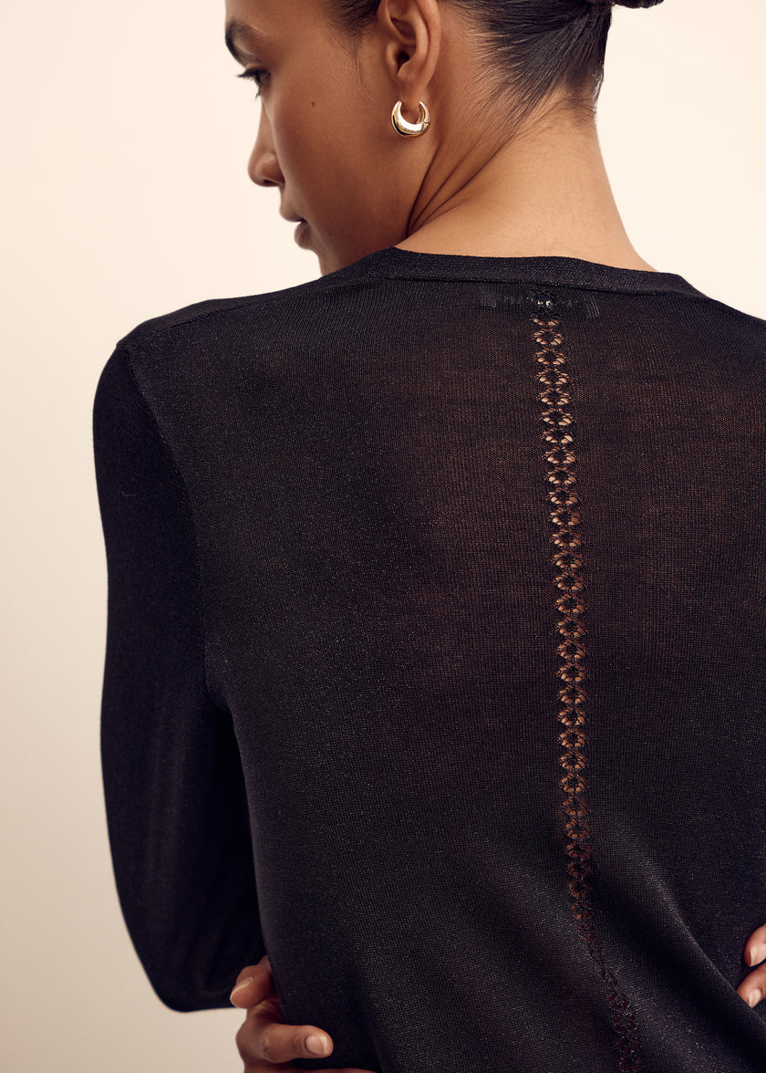 ESTELLE cardigan, black