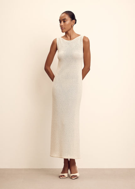 MANOLO dress, champagne