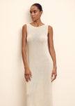 MANOLO dress, champagne