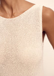 MANOLO dress, champagne
