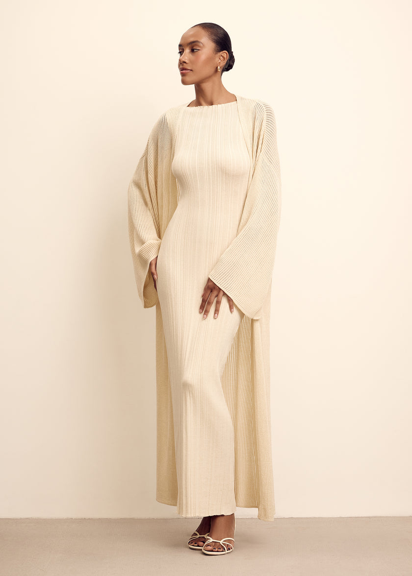 IREN cardigan, champagne