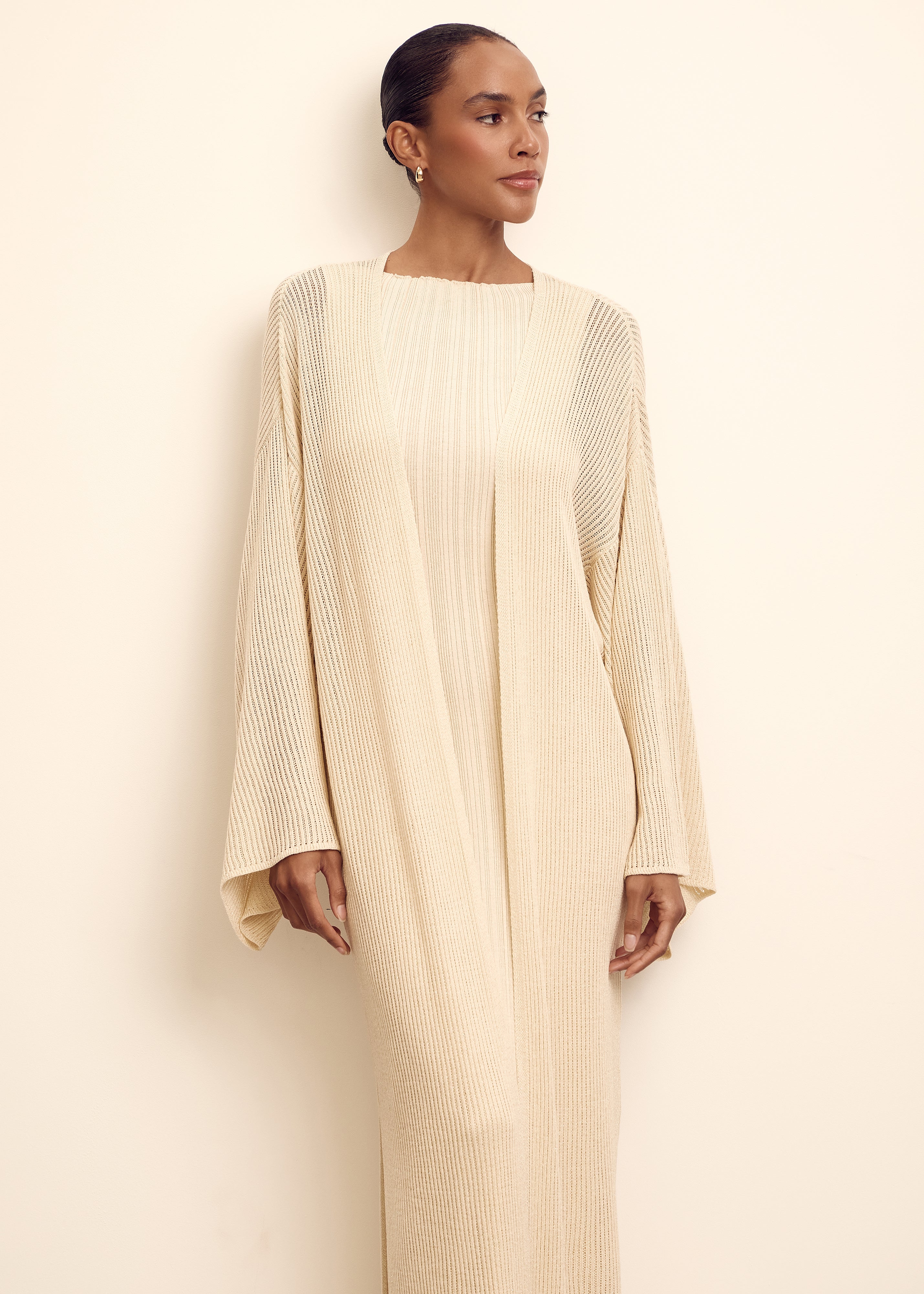 IREN cardigan, champagne