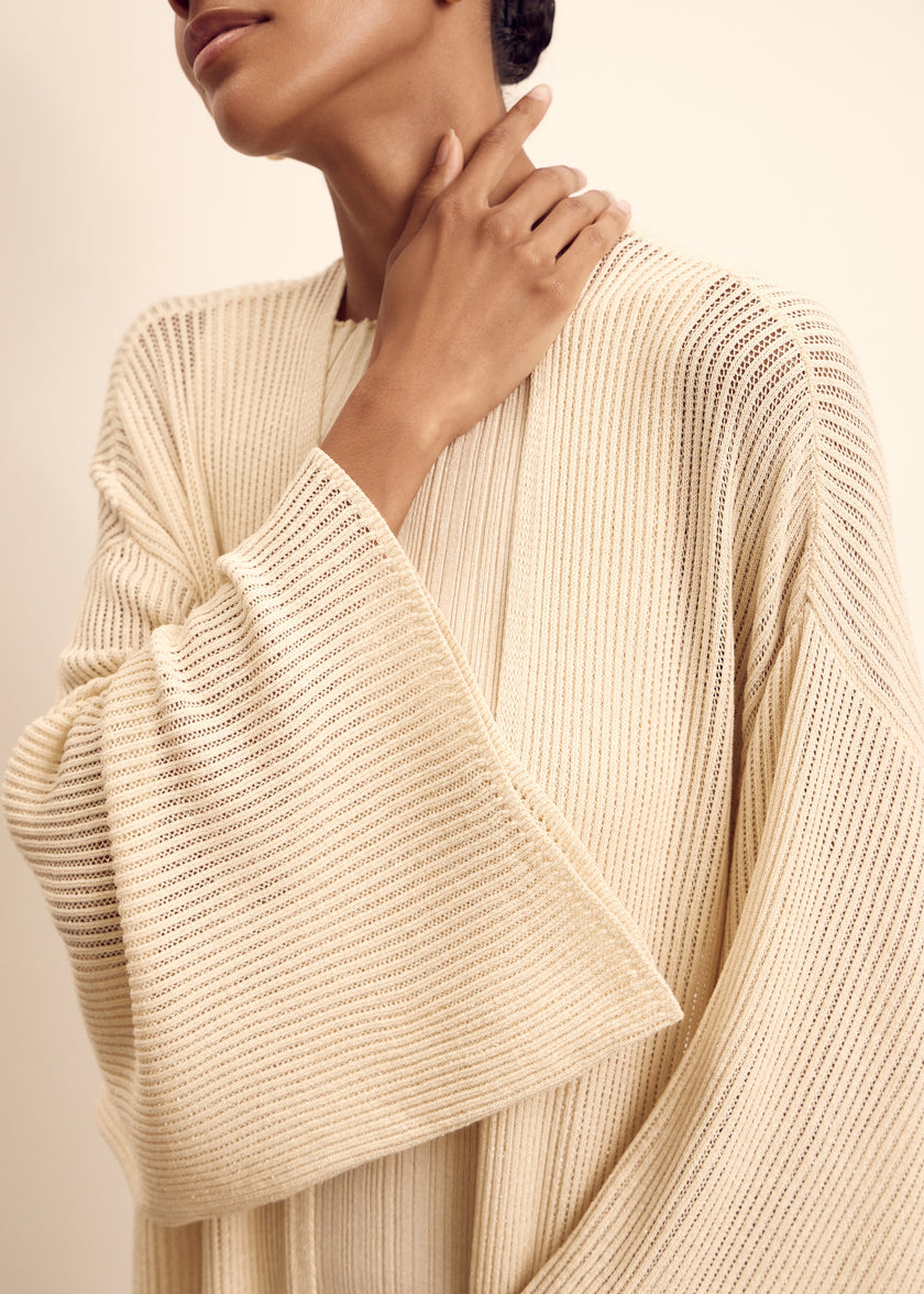 IREN cardigan, champagne