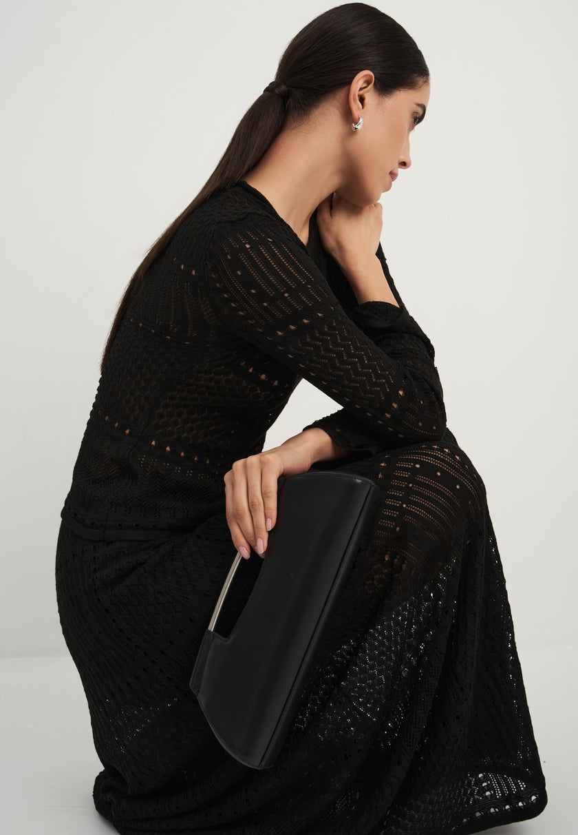 SELINE crochet set, black