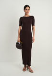 POLLY dress, chocolate