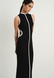 RENEE cutout dress, black