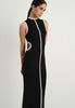 RENEE cutout dress, black