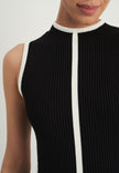 RENEE cutout dress, black