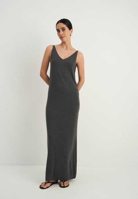 NARINA dress, gray melange