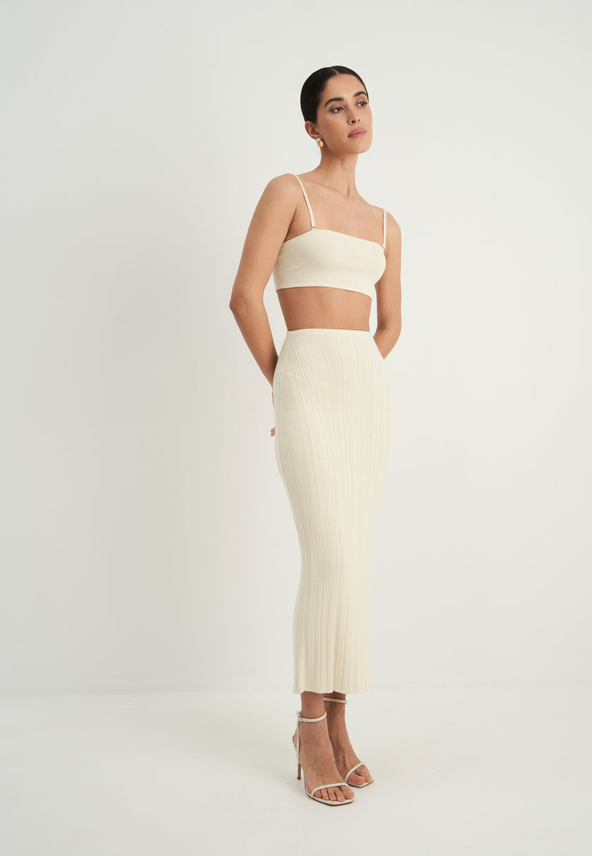 BALI bandeau top, milk