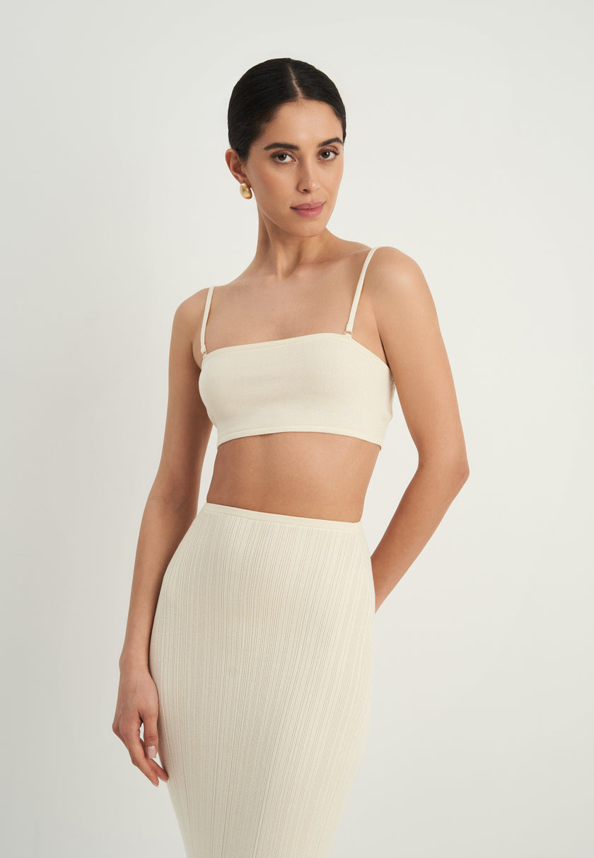 BALI bandeau top, milk