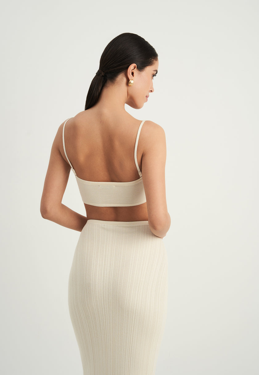 BALI bandeau top, milk