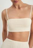BALI bandeau top, milk