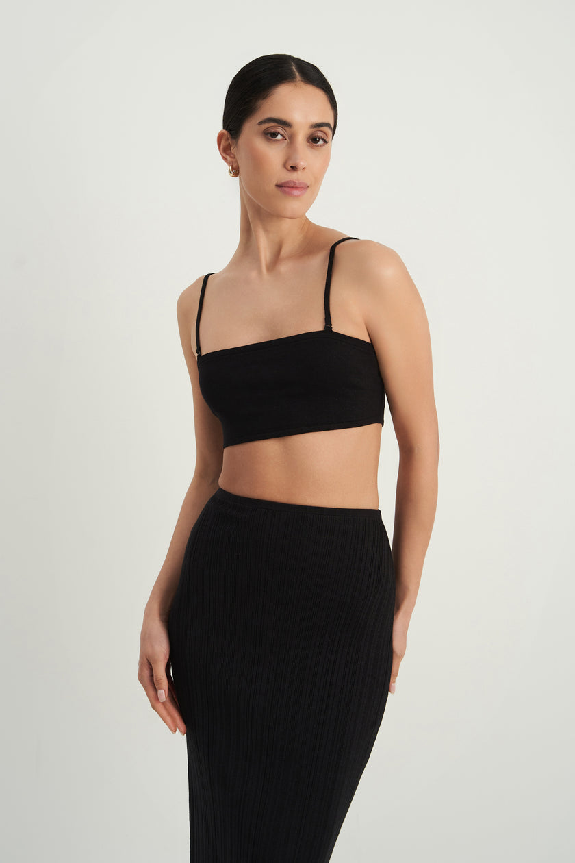 BALI bandeau top, black