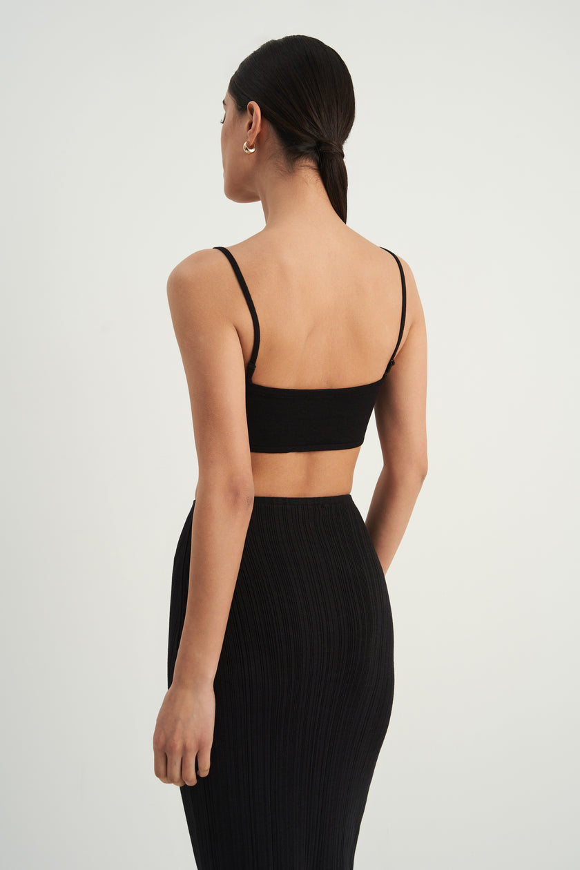 BALI bandeau top, black