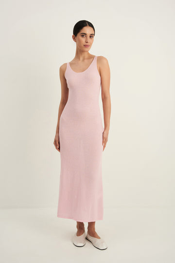 FLUFFY boucle dress, pink