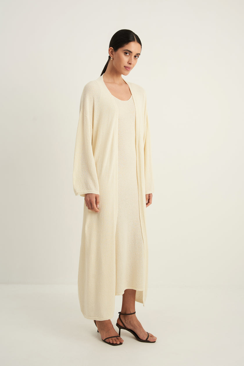 FLUFFY cardigan, milk