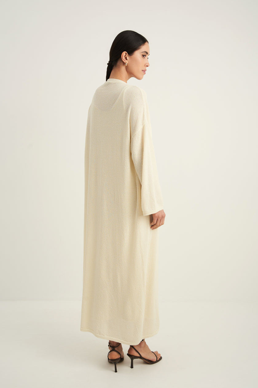 FLUFFY cardigan, milk