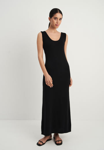 STORY basic dress, black